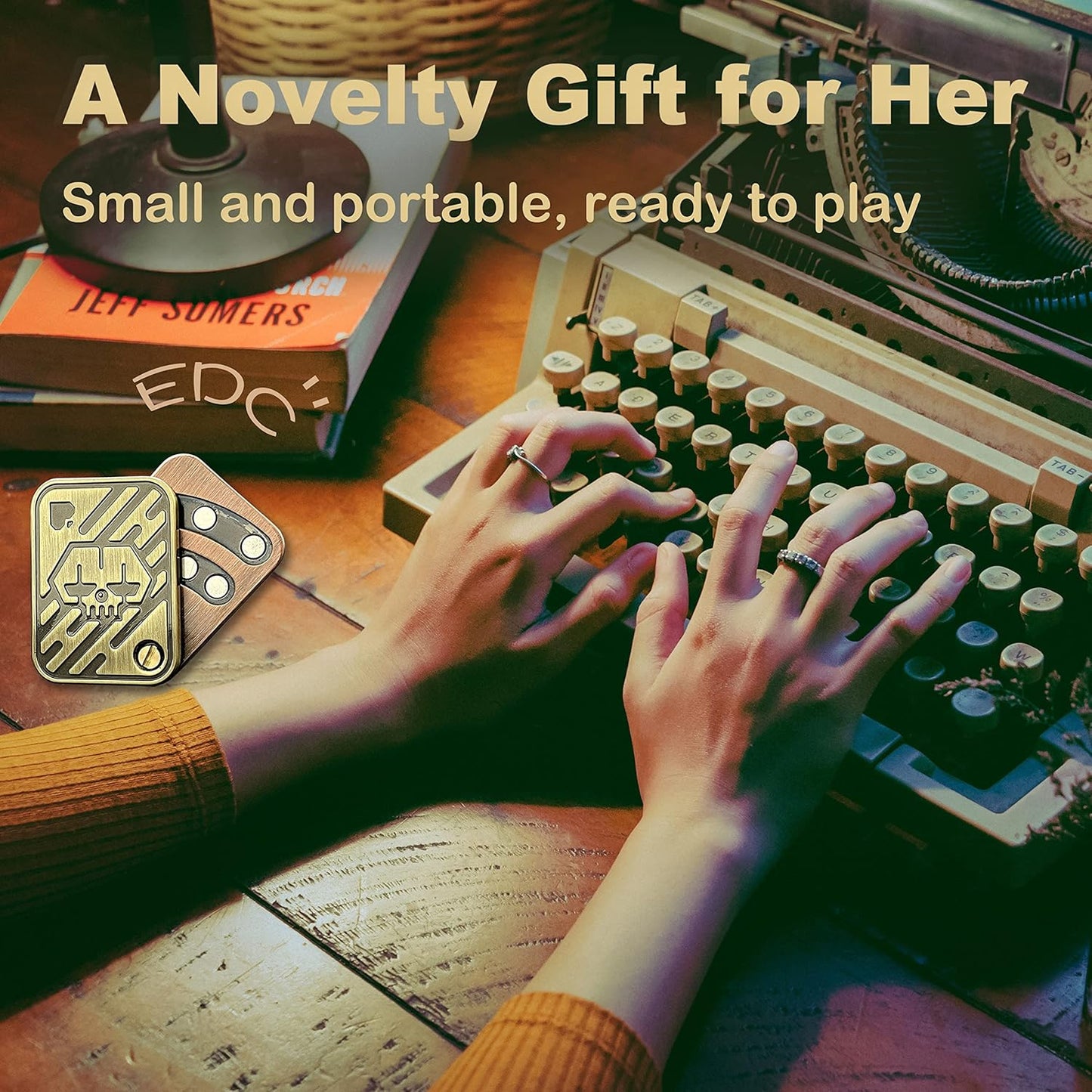 New Decompression Metal Poker Fidget_Slider, Hand Spinner Office Fidget Toys, Sensory Toys Anxiety Stress Relief Desk Toys Gifts for Adult Kids