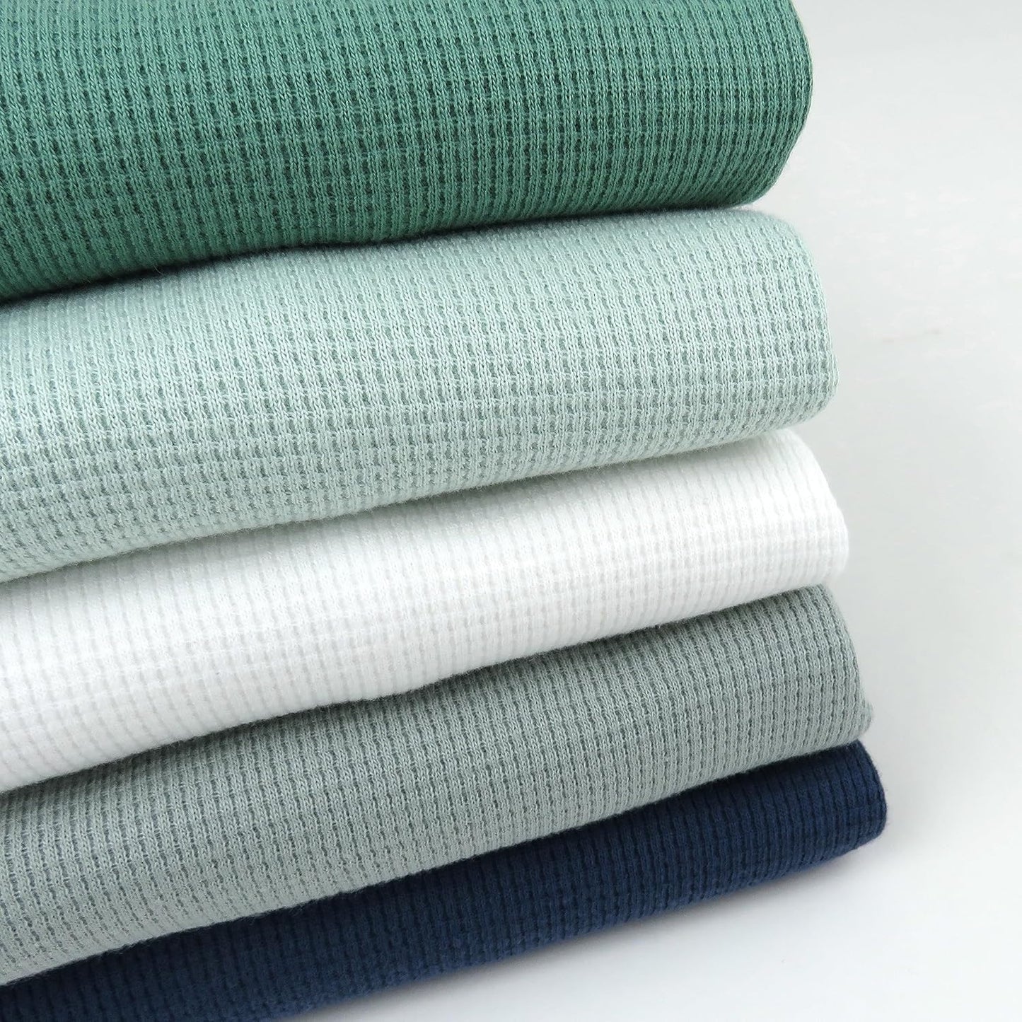 HonestBaby 5-pack Waffle Henley Long Sleeve Shirts 100% Organic Cotton for Infant Baby and Toddler Boys, Unisex