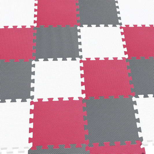 MQIAOHAM® 25 Pieces Puzzle Play Mats, Soft Baby Play Mat, Kids Interlocking Foam Floor Tiles, Toddlers Carpet Playmats G301025-101109112