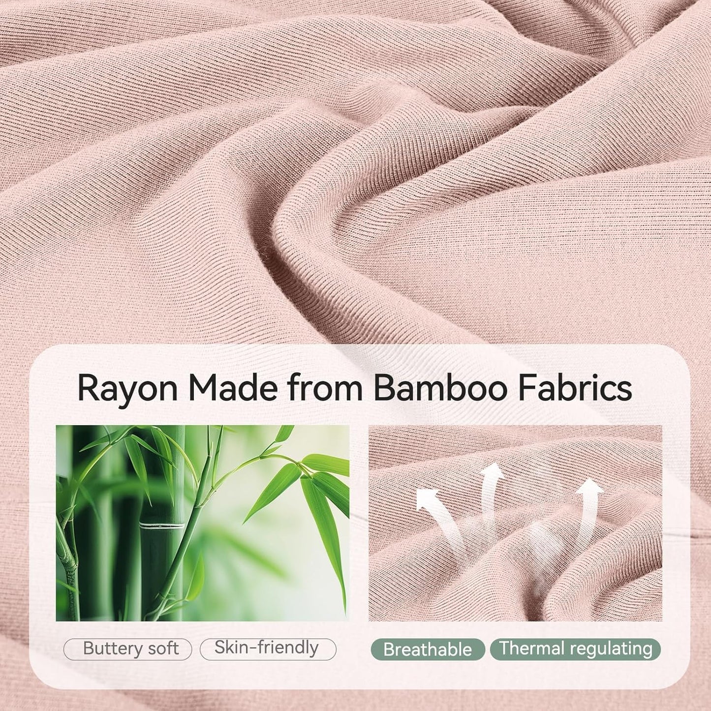 BubblePanda Rayon Made From Bamboo Baby Pajamas Baby Clothes for Boys Girls Unisex Zip-Front Non-Slip Onesie Sleeper