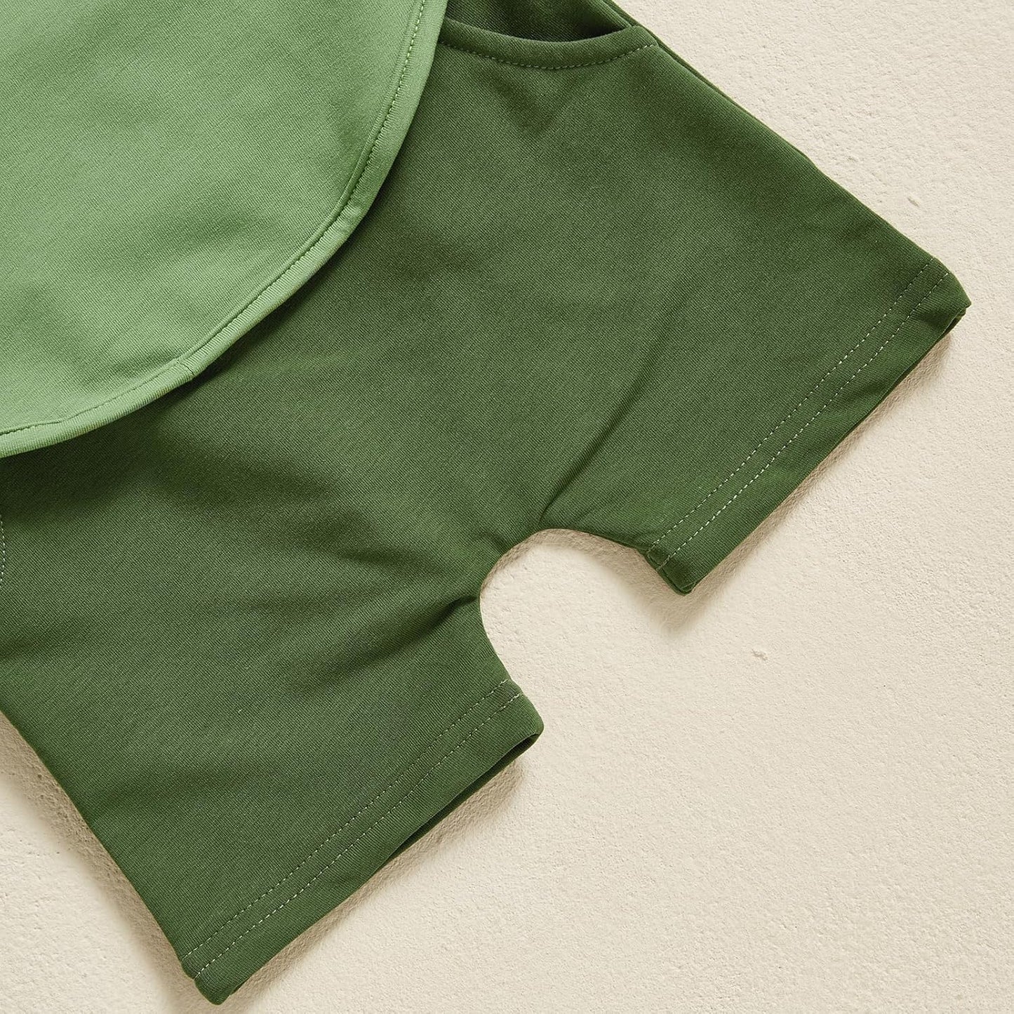 Toddler Baby Boy Summer Hooded Outfit Contrast Color Short Sleeve T Shirt Top Elastic Shorts Summer Clothes Set