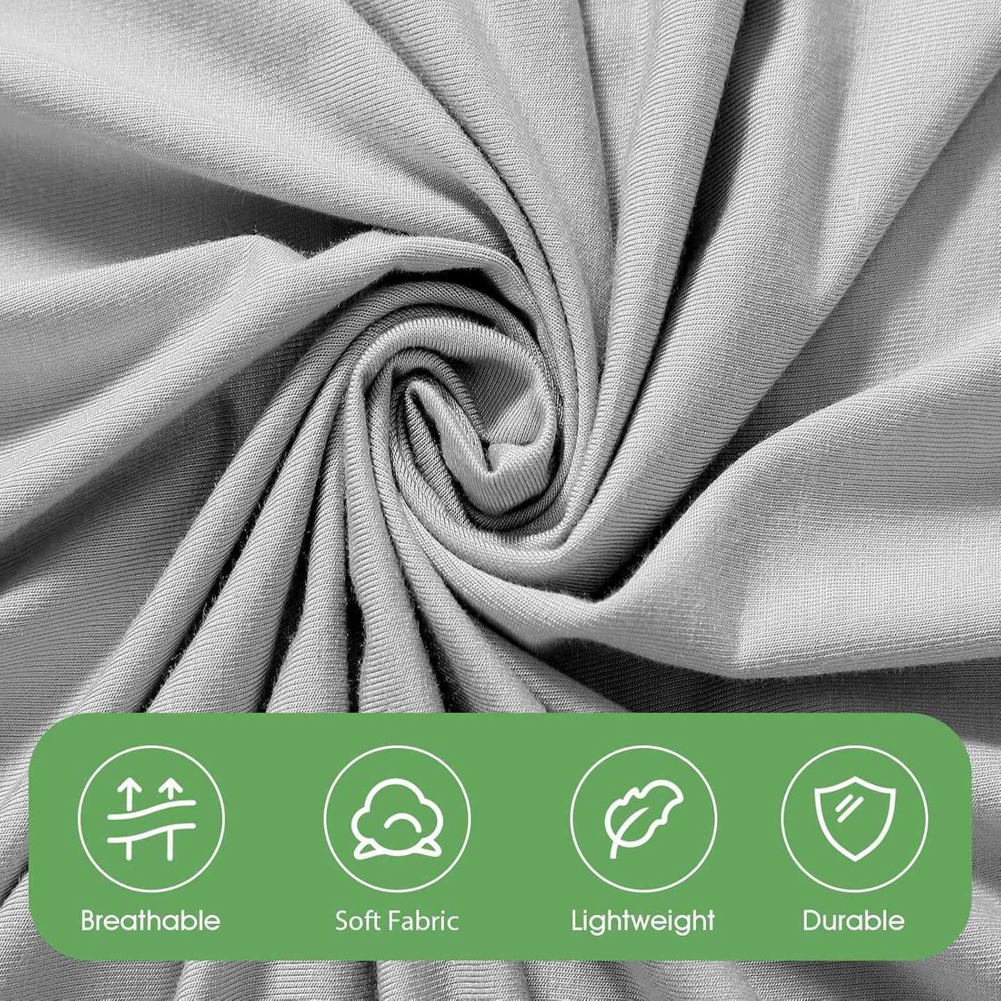 iEvolve Cotton Knitted Baby Swaddle Blanket with Hat Headband Set Newborn Swaddle Wrap Receiving Blankets for Baby Girl Boy 35" x 35"(Grey)