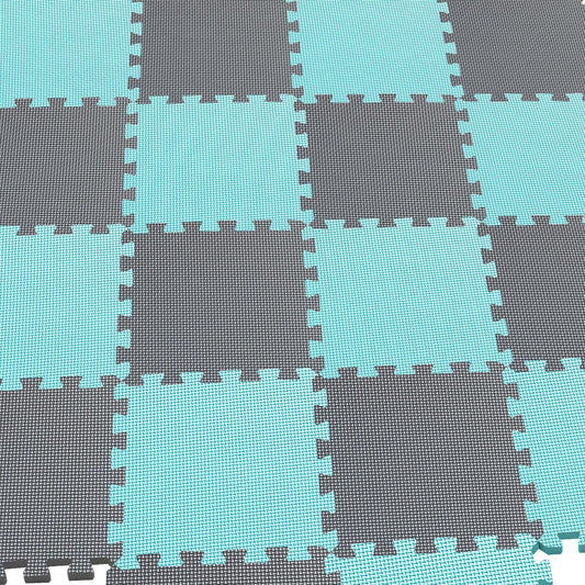 MQIAOHAM® 25 Pieces Puzzle Play Mats, Soft Baby Play Mat, Kids Interlocking Foam Floor Tiles, Toddlers Carpet Playmats G301025-108112